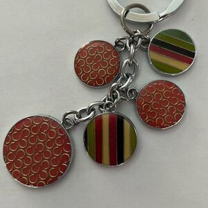 COACH Vintage Dangling Disc Keychain